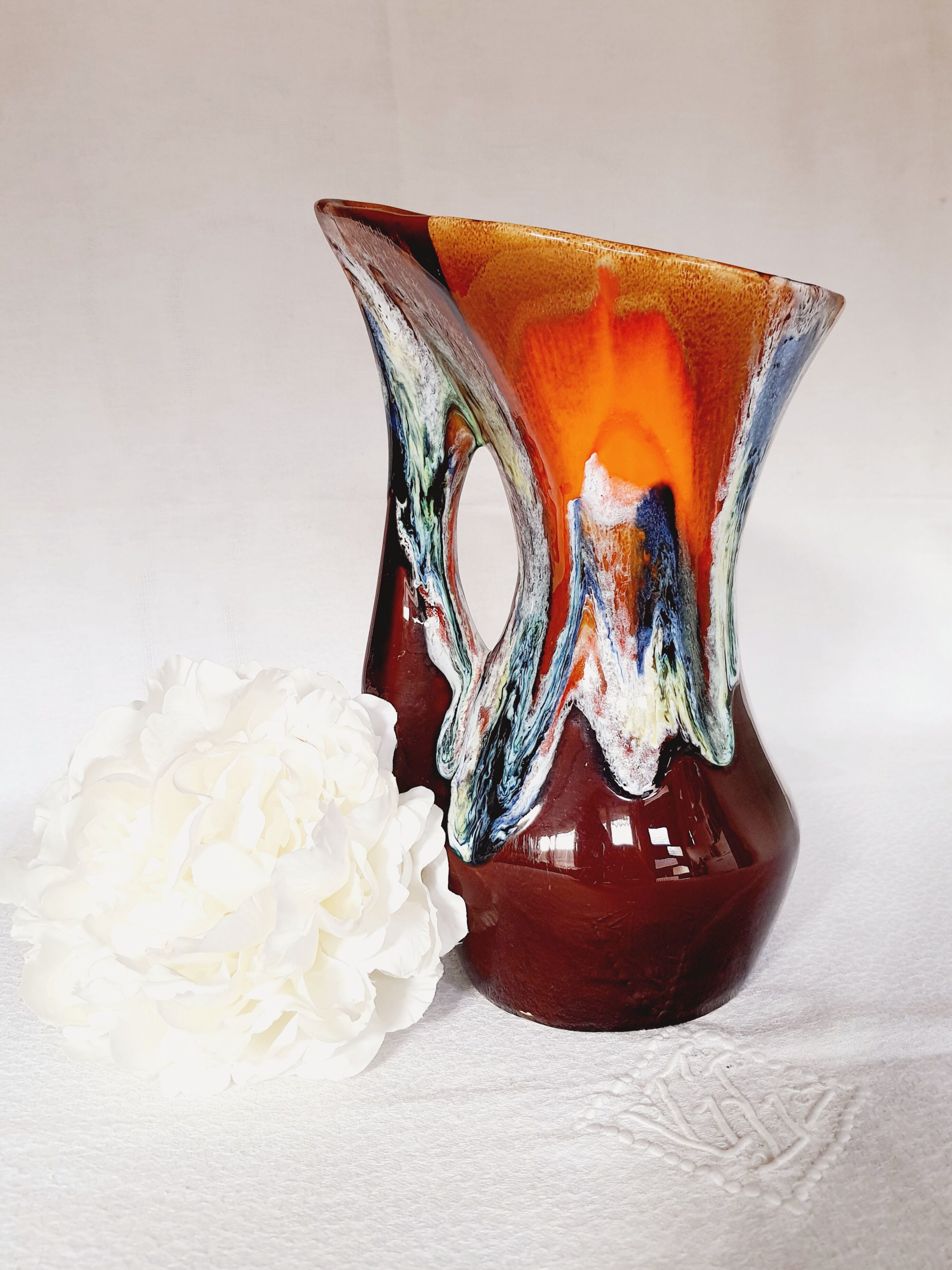 Vallauris fat lava vintage pitcher 50/60