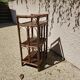 Vintage 3-Tier Bamboo and Rattan Shelf, 1960s