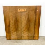 Retro mirror on wood