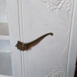 Art Deco bedside table top red marble