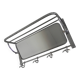 Art Deco wall coat rack with a bevelled mirror adjustable in a chrome frame, 1930s.