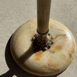 Marble and brass standing ashtray H74 D17