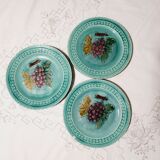 Set of 3 old slurry plates