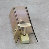 Italian Smoked Plexiglas Sconce for Guzzini, 1970s