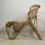 Chair rattan peacock