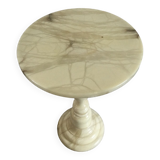 Alabaster pedestal table