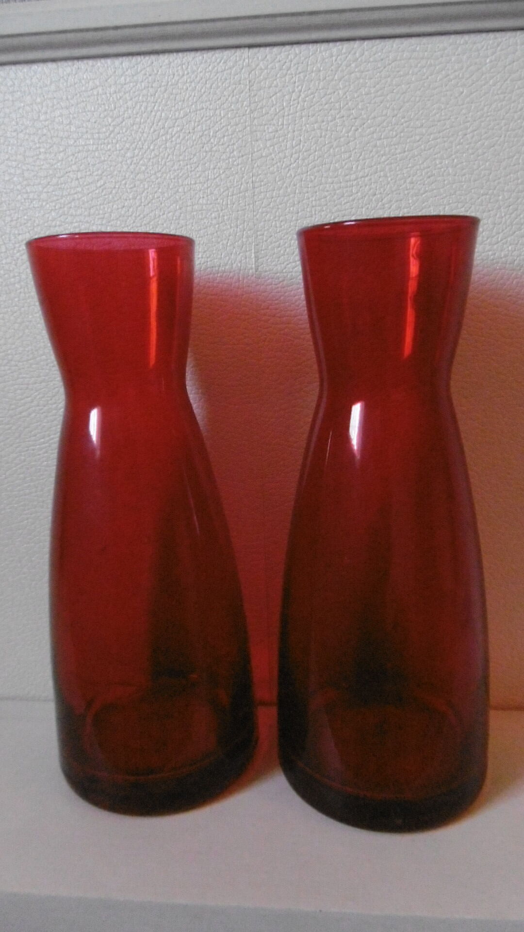 Red vases