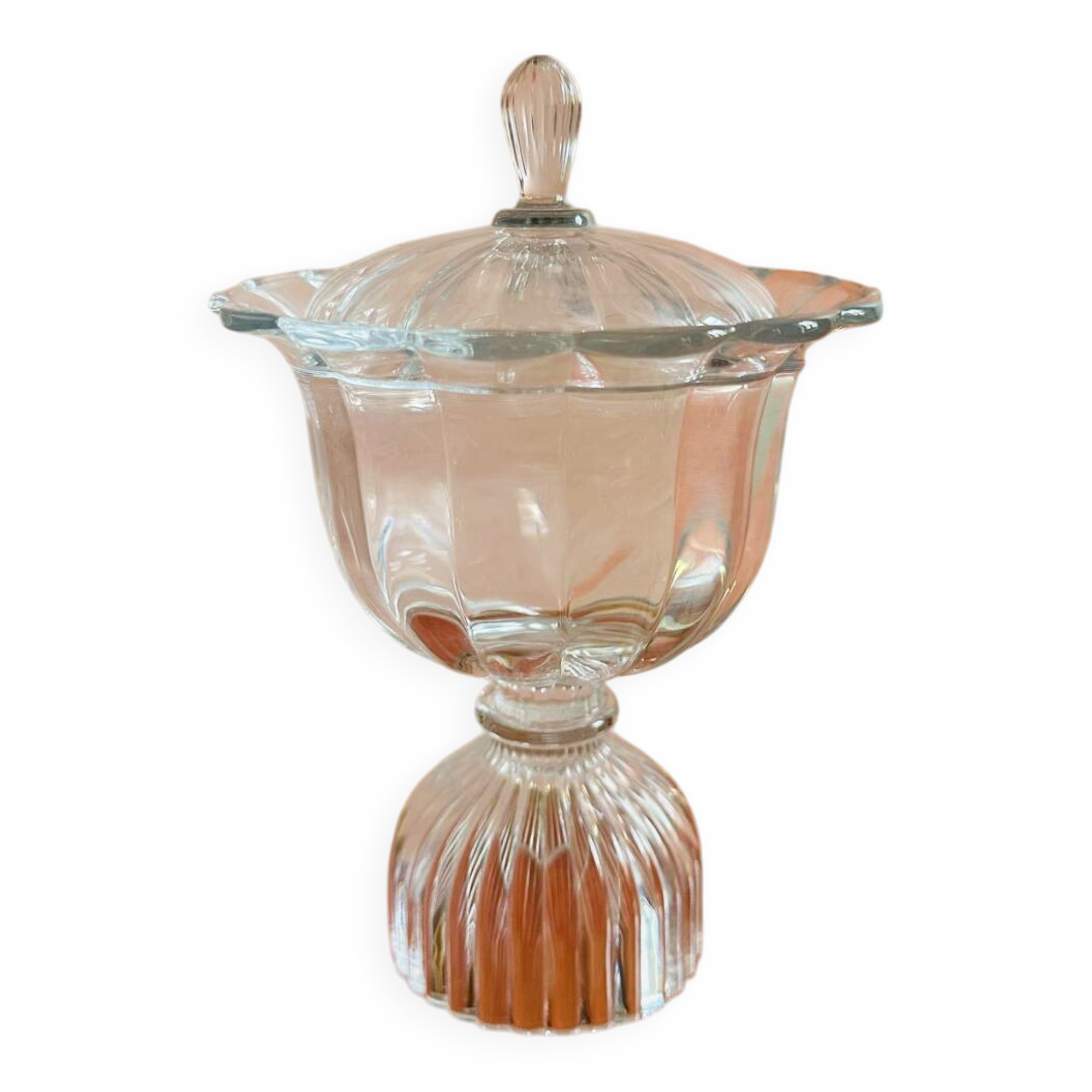 Antique glass bonbonnière
