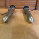 Pair of Antique Torch Style Candelabra Vintage Brass