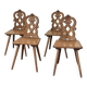 Set of 4 Alsatian chairs.