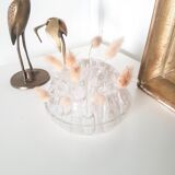 Vintage glass flower pick N4 1/2 made in France