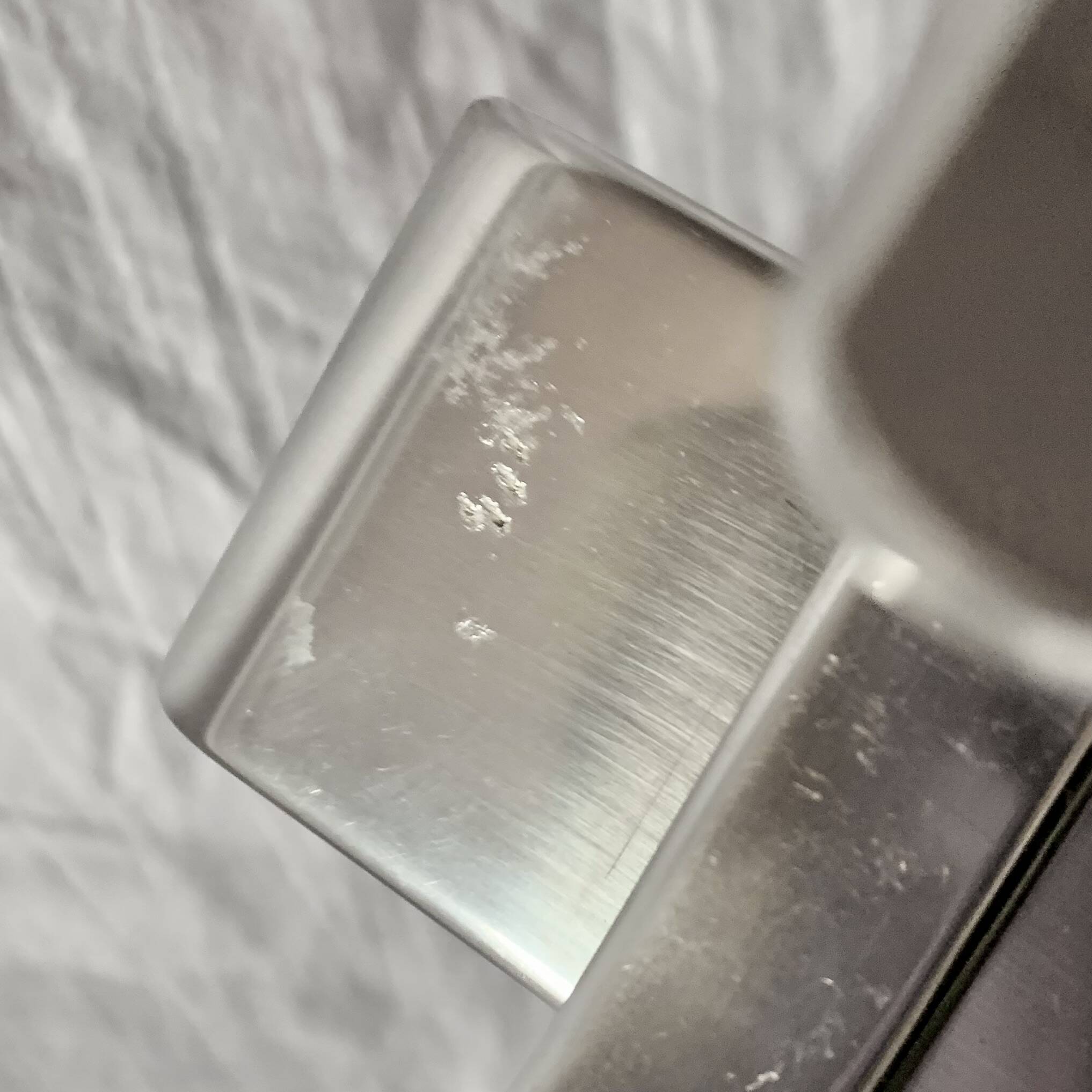 Vintage anodized aluminum wall coat rack - 3 hooks