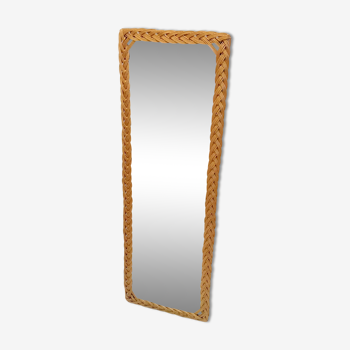 Miroir rotin 36x106cm