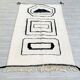 Moroccan black white khenifra rug 250cmx150cm