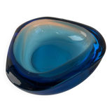 Murano glass pocket empty Sommerso seguso
