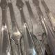 6 silver-plated metal lobster forks by the silversmith Christofle, model Dax.