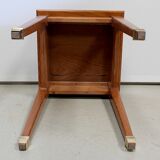 Table end of sofa in solid blond oak – 1950