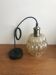 Vintage Lightly Smoked Glass Globe Pendant Light Electrical System New