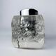 Briquet en forme de cube de glace par Antonio Imperatore, verre de Murano, Italie, années 1970.