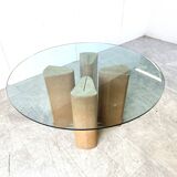 Fossil stone dining table, 1970s
