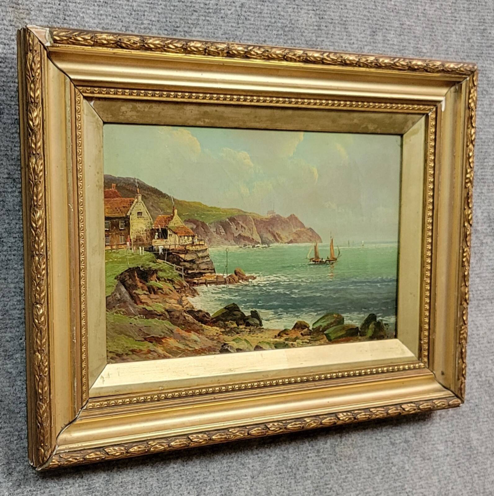 Painting: robert weir allan (1852-1942): oil on canvas, english school, period