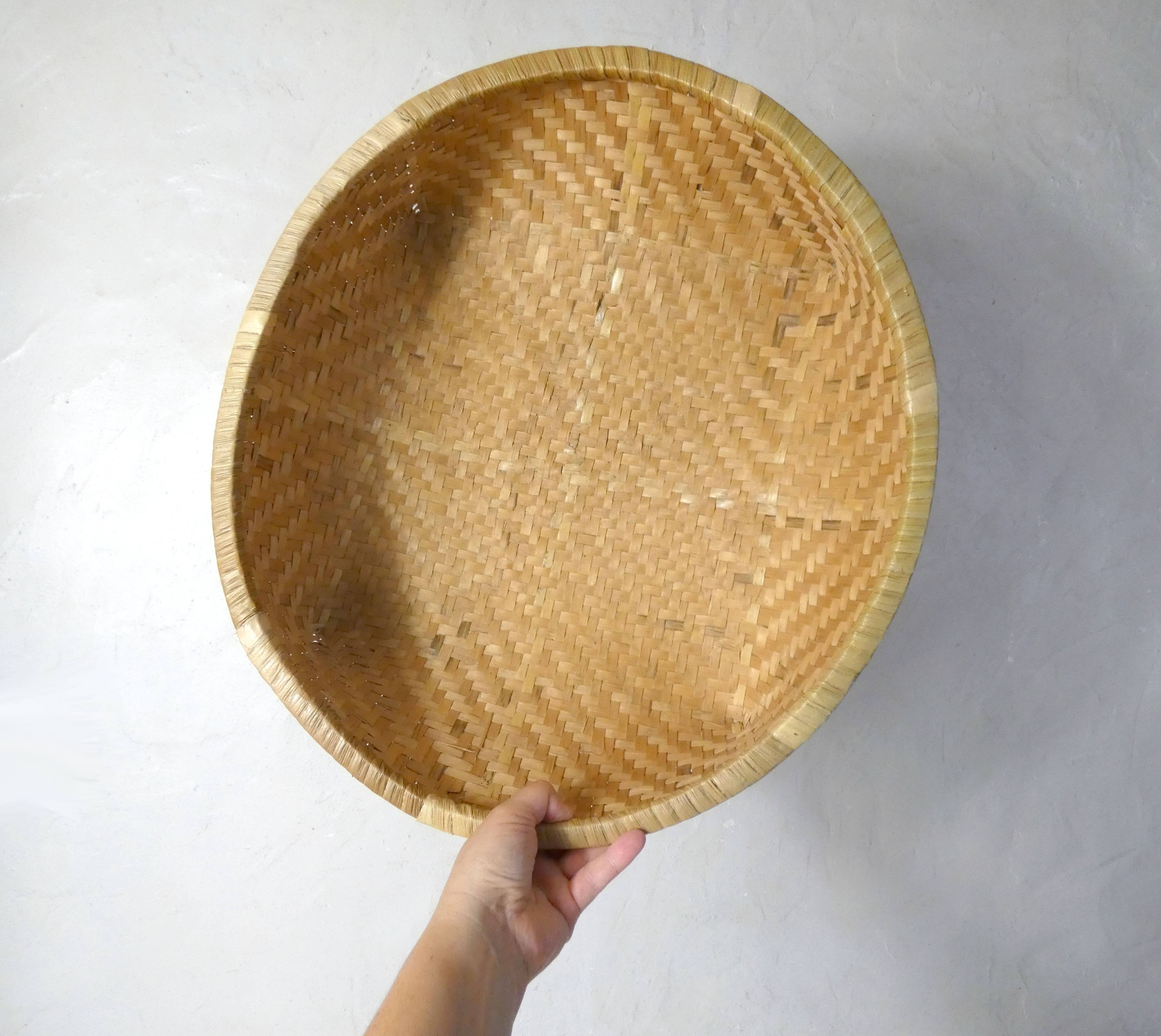 Ethnic rattan and bamboo basketwork