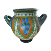 Vase art nouveau déco holland pays-bas en céramique signé sous la base
