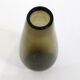 Large smoked blown glass vase
