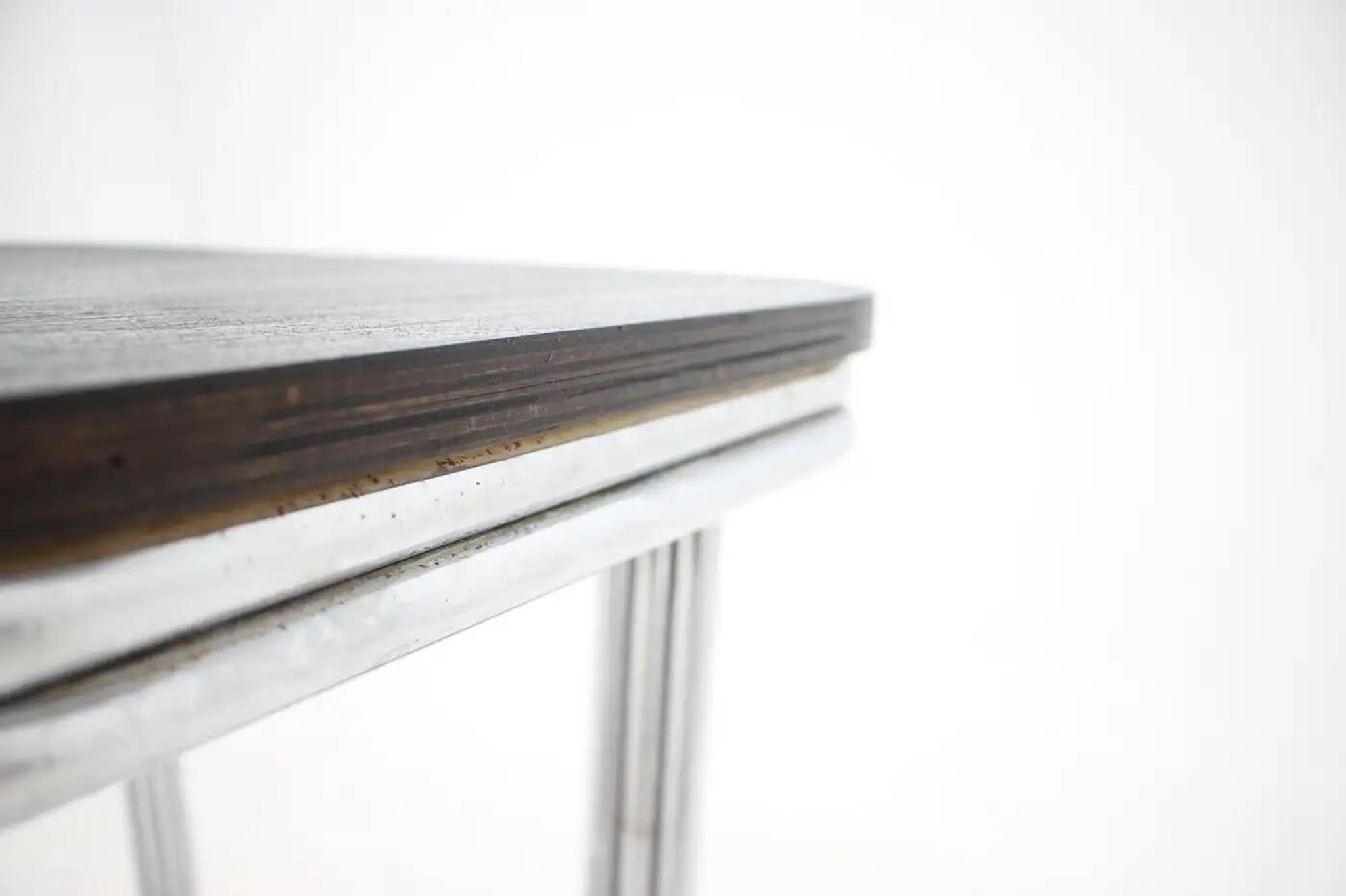 Bauhaus Art Deco tubular steel chrome table, 1930s