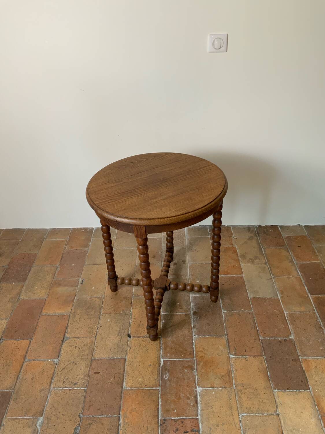 Turned wood table