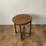 Turned wood table