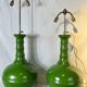Paire de grande lampe en forme gourde