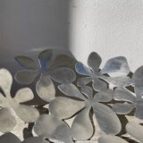 Fruit bowl/basket in chromed stainless steel, signed Monika Mulder