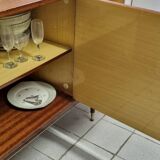Vintage varnished wooden sideboard