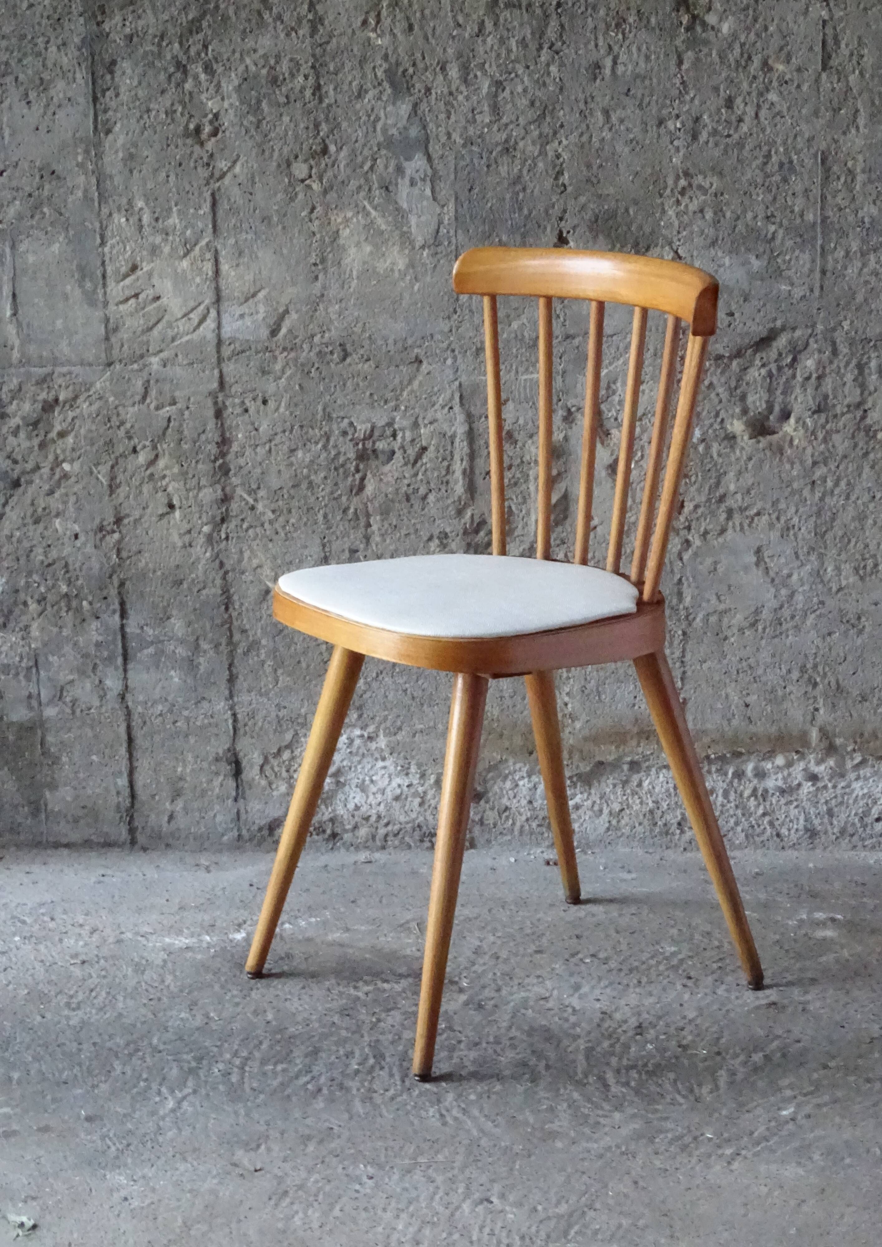 Lot de 2 chaises baumann  N°740 - 1960