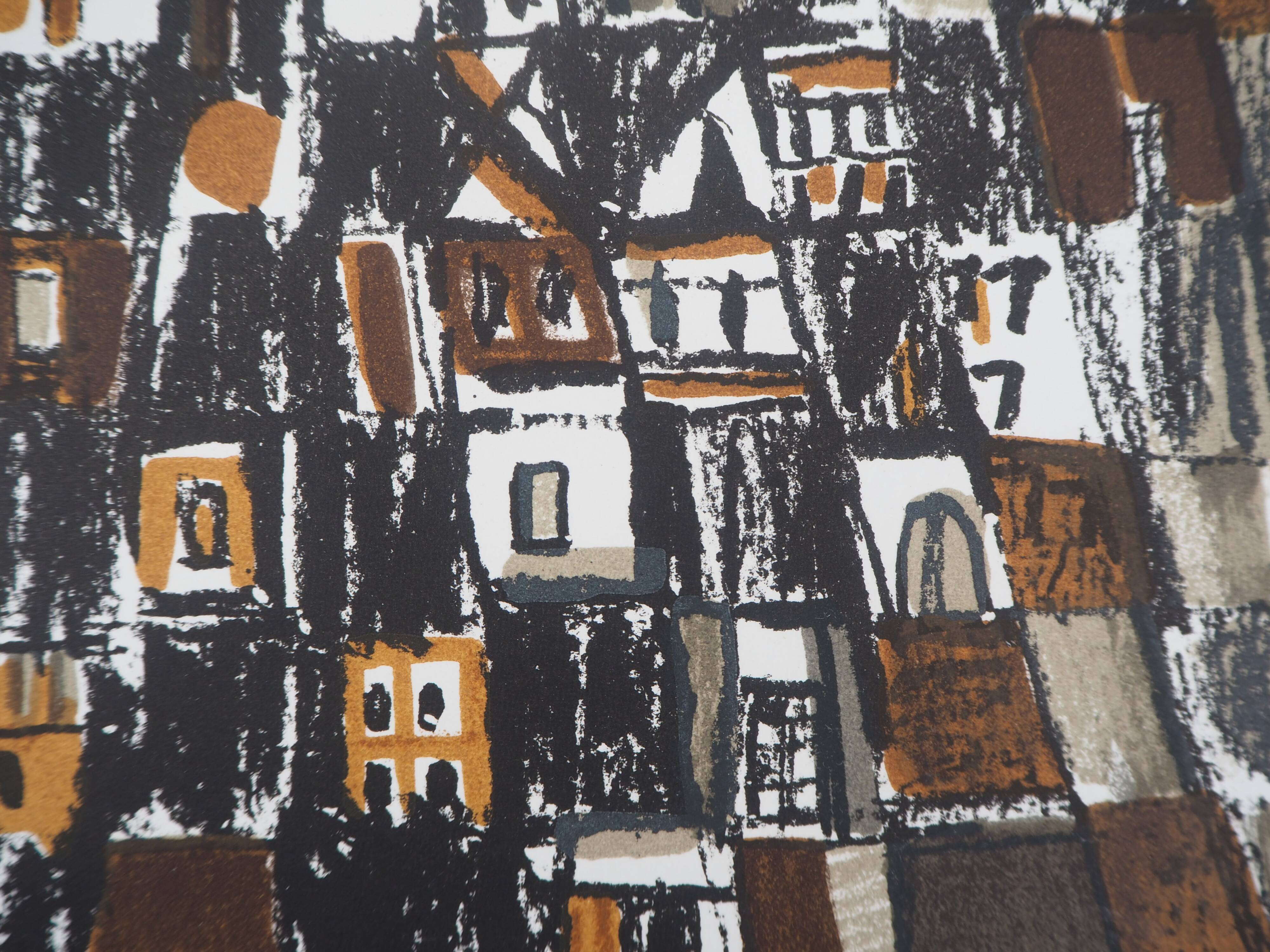 Maria helena vieira da silva: town in portugal - original lithograph