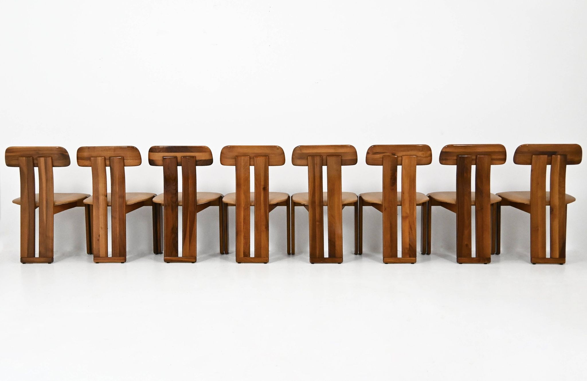 8 "Sapporo" chairs by Mario Marenco for Mobilgirgi, 1970s