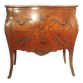 Louis XV style marquetry chest of drawers