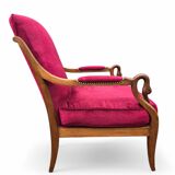 Paire de fauteuils anciens accoudoirs têtes de cygnes