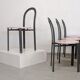 Suite of 4 80s design chairs published by Samo