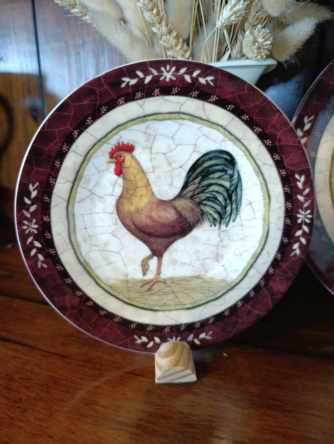 Crockery set rooster - English porcelain
