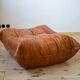 Togo Set of 2 Two-Seater Sofas, 2 Armchairs and an Ottoman in Dubai Pine Leather