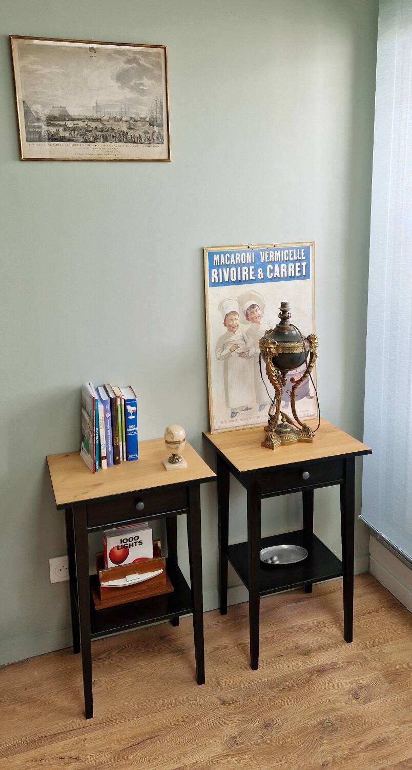 Hemmes solid pine bedside tables