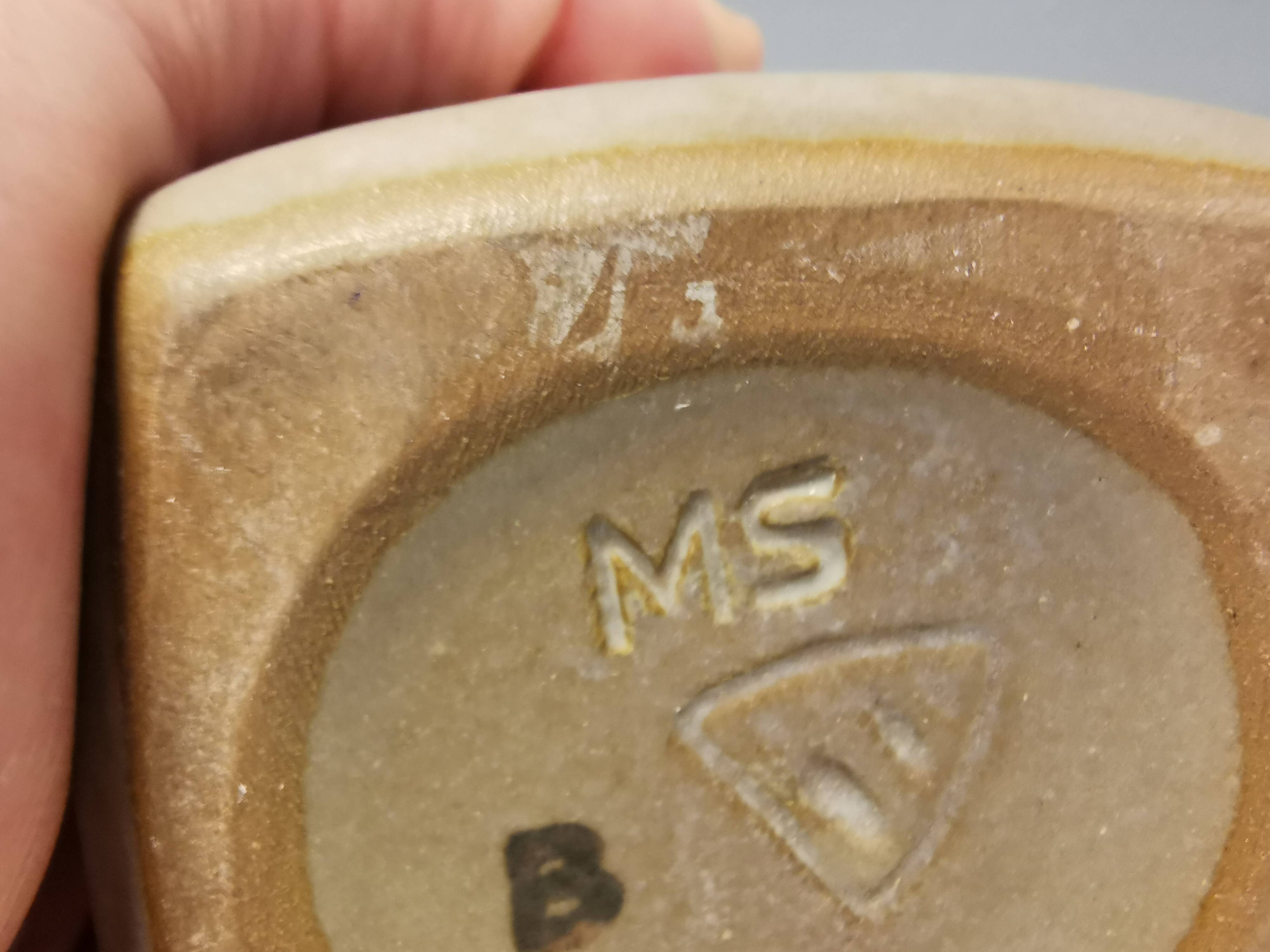 Vase by Marianne Starck (MS) for Michael Anderssen ceramics (The shield with the 3 fish)Denmark 70s