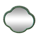 Vintage green organic wall mirror