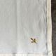 6 embroidered beige cotton napkins