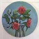 Peinture huile, bouquet de roses