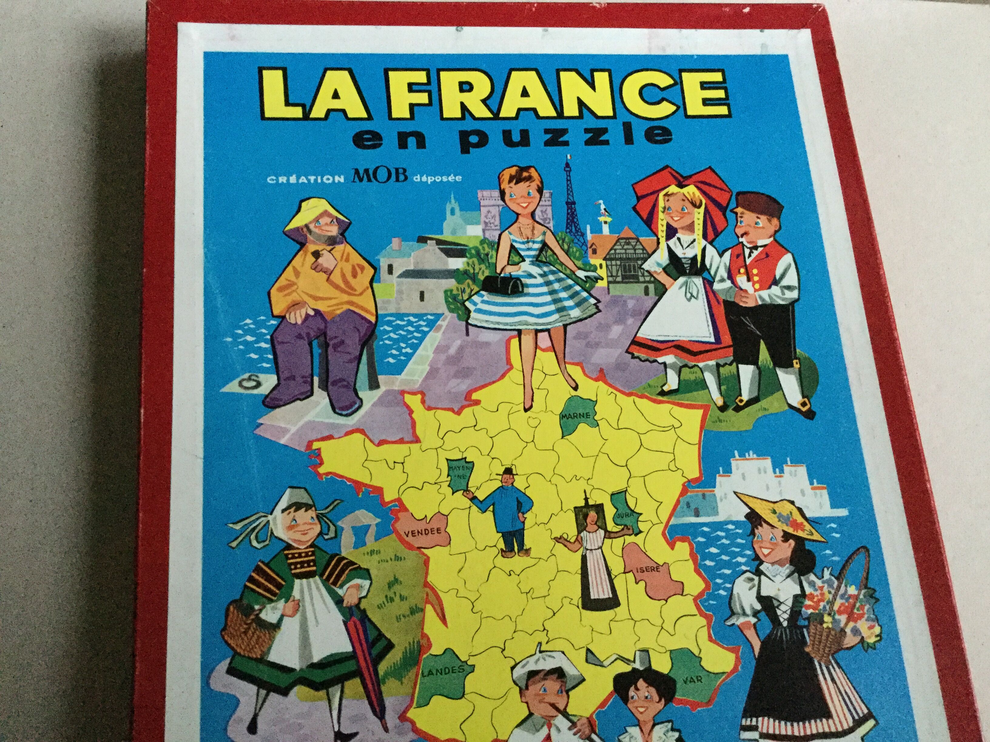 Puzzle map of France