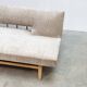 1970's German wooden sofa / daybed
