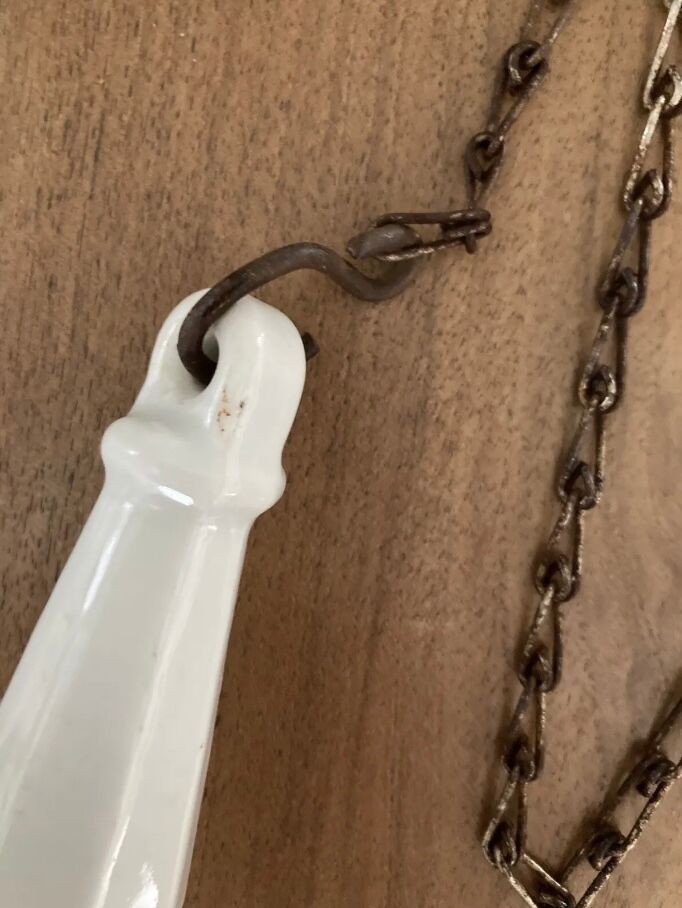 Old porcelain handle